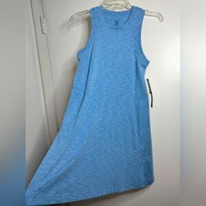 Title Nine (Size XS) Blue Stretch Slip & Zip Pocket Bondi Shift Dress (NEW-NWT)